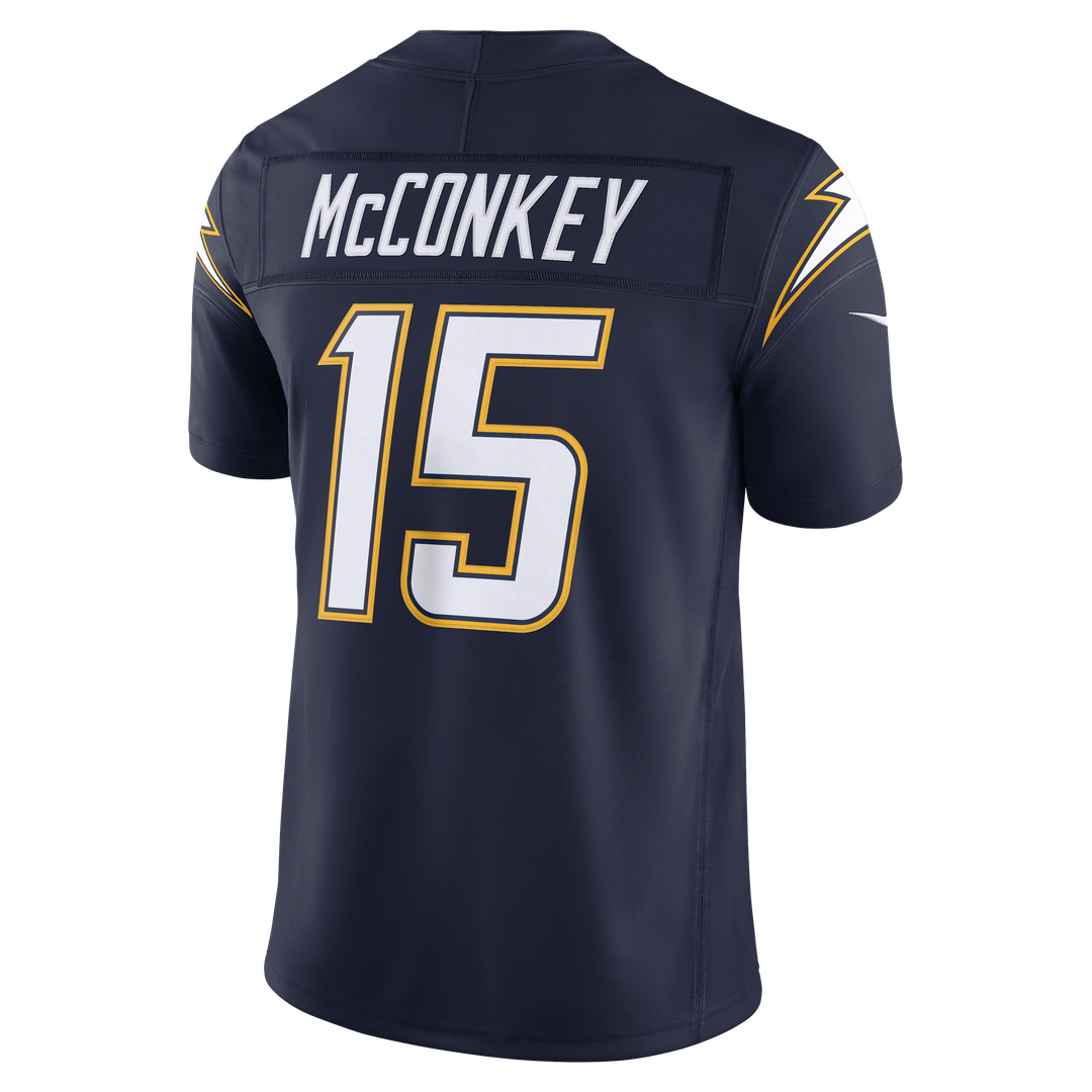 Ladd McConkey Los Angeles Chargers Nike Powder Blue Team Vapor F.U.S.E. Stitched Limited Jersey