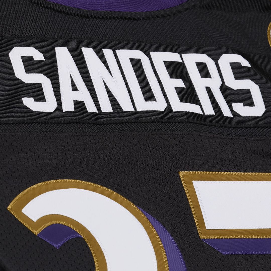 Deion Sanders Baltimore Ravens Mitchell & Ness Black 2005 Authentic Throwback Jersey