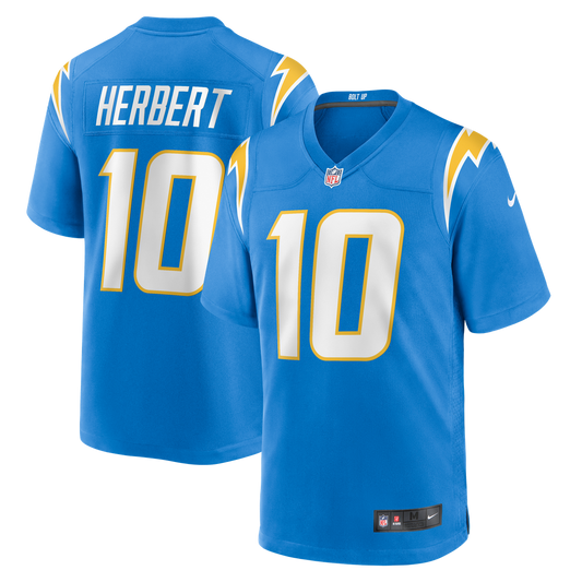 Justin Herbert Los Angeles Chargers Nike Powder Blue Player Game Jersey