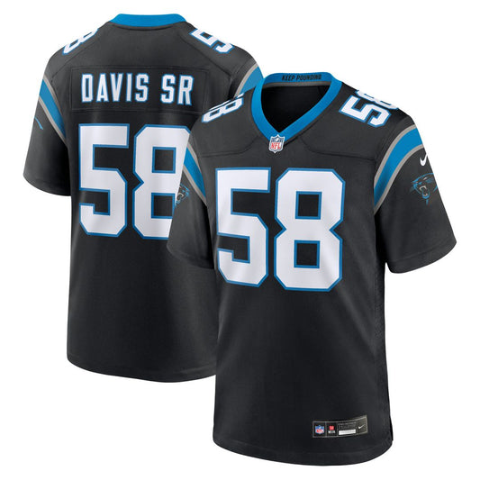 Thomas Davis Sr. Carolina Panthers Nike Black Team Retired Game Jersey