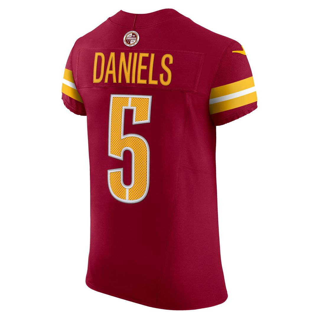 Jayden Daniels Washington Commanders Nike Burgundy Team Vapor F.U.S.E. Elite Jersey