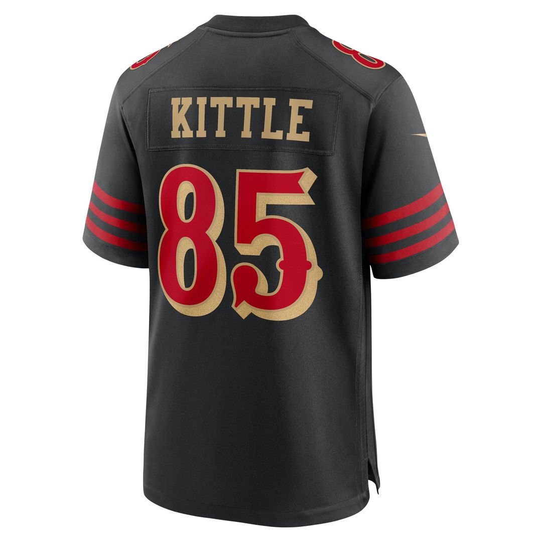 George Kittle San Francisco 49ers Nike Black Rivalries Collection Game Jersey