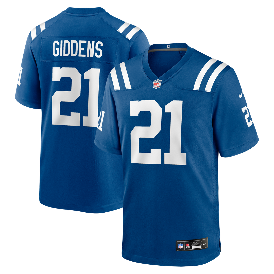 DJ Giddens Indianapolis Colts Nike Royal Team Game Jersey