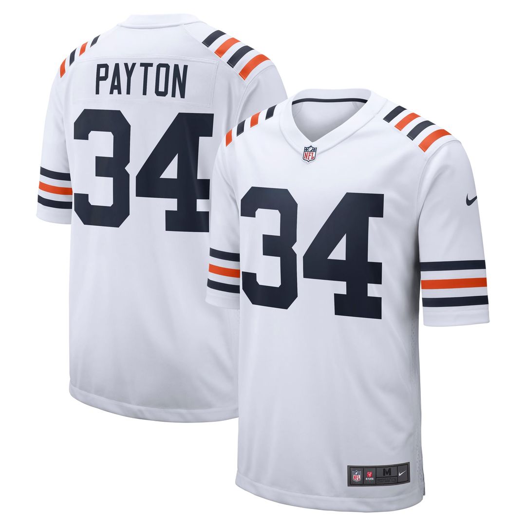 Walter Payton Chicago Bears Nike White Retired Player Alternate Game Jersey