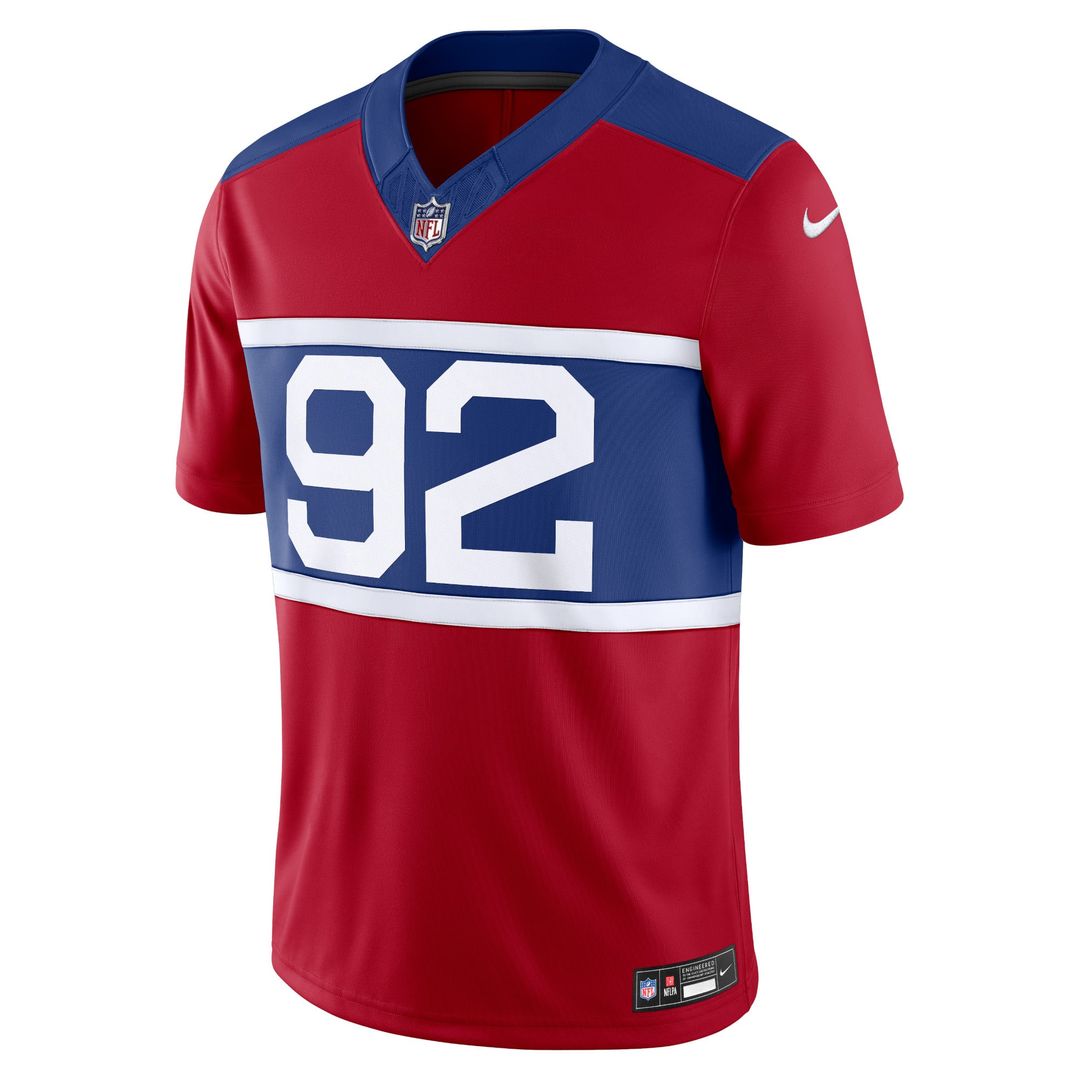Michael Strahan New York Giants Nike Century Red Alternate Vapor F.U.S.E. Retired Player Limited Jersey