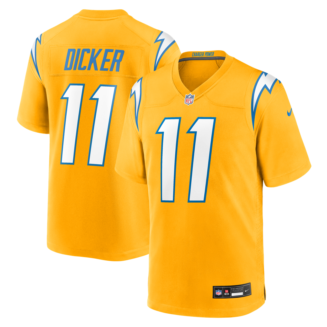 Cameron Dicker Los Angeles Chargers Nike Gold Alternate Game Jersey