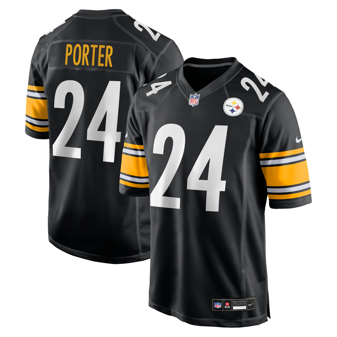 Joey Porter Jr. Pittsburgh Steelers Nike Black Game Jersey