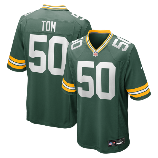 Zach Tom Green Bay Packers Nike Green Game Player Jersey