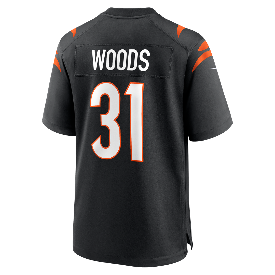 Ickey Woods Cincinnati Bengals Nike Black Retired Player Game Jersey