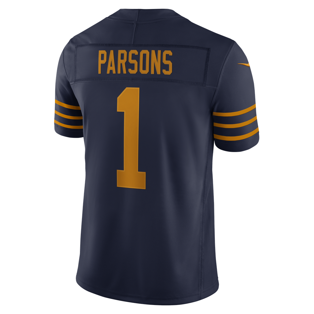 Micah Parsons Green Bay Packers Nike Navy Alternate Vapor F.U.S.E. Stitched Limited Jersey