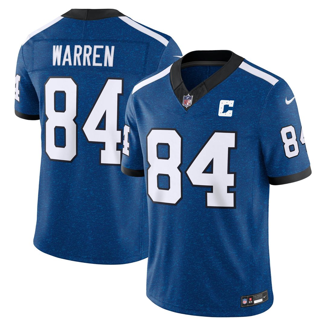 Tyler Warren Indianapolis Colts Nike Royal Alternate Indiana Nights Vapor F.U.S.E. Stitched Limited Jersey