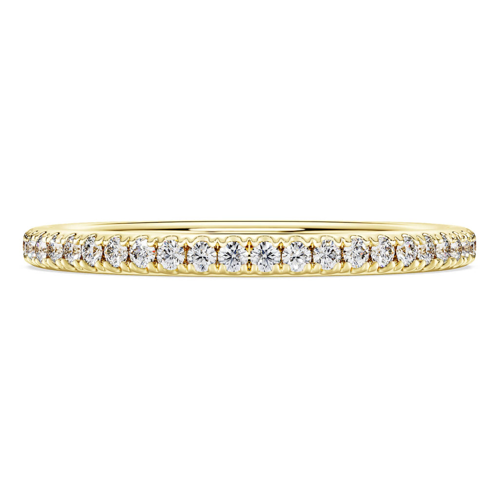 Swarovski Eternity band ring Lab-grown diamonds 0.2 ct tw, Round shape, 14K yellow gold