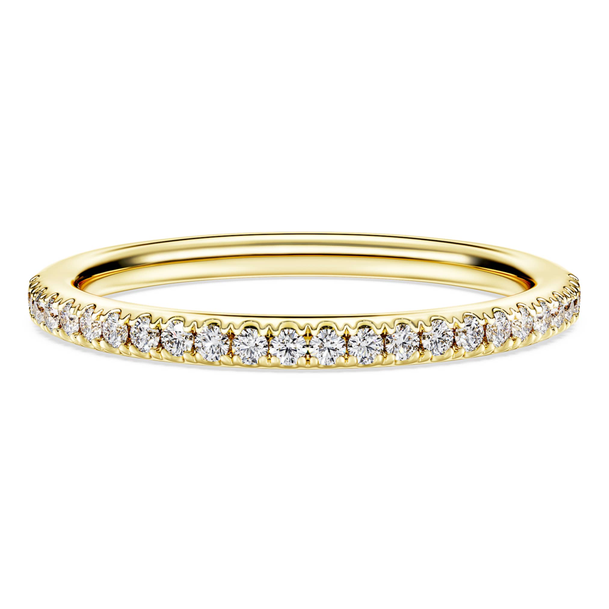 Swarovski Eternity band ring Lab-grown diamonds 0.2 ct tw, Round shape, 14K yellow gold