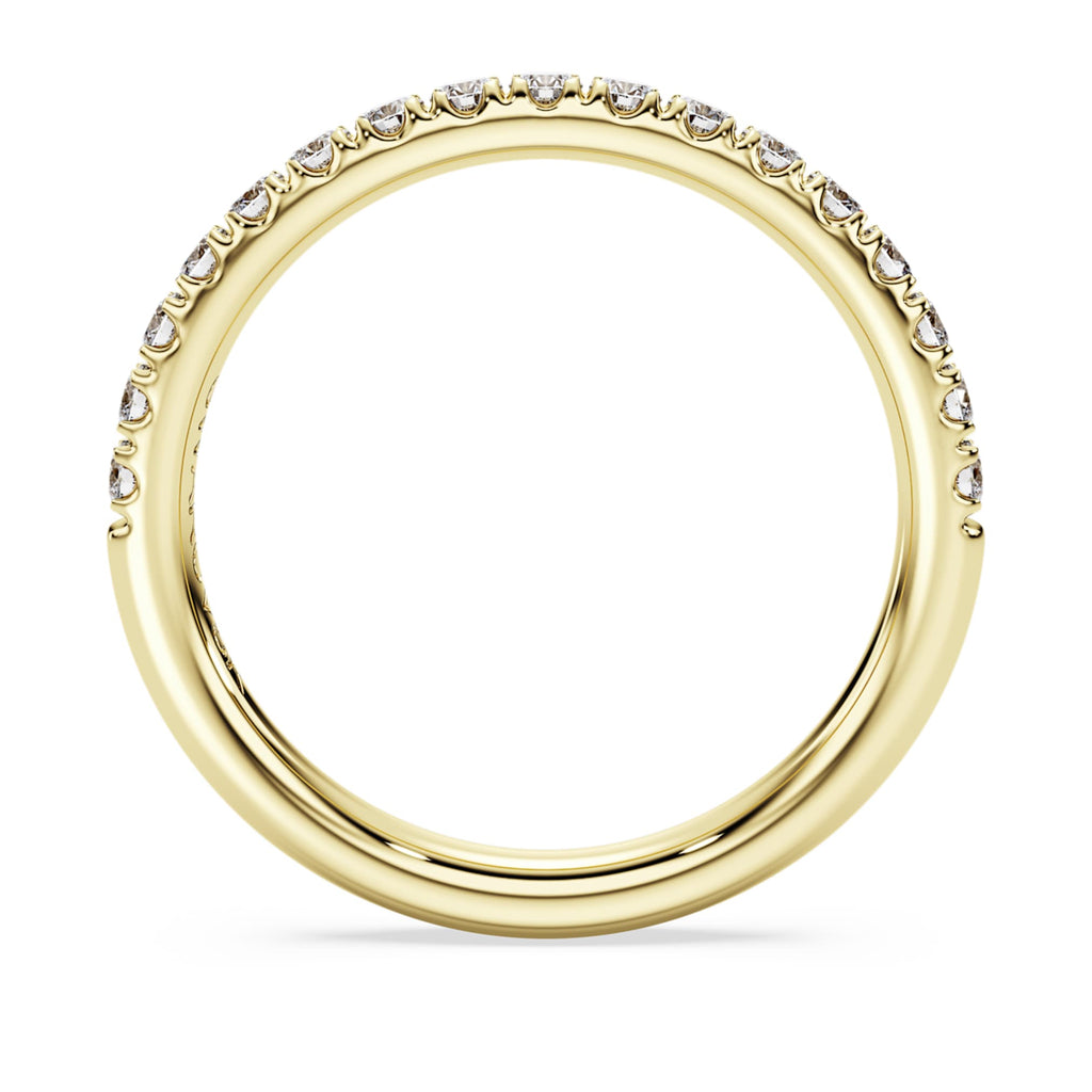 Swarovski Eternity band ring Lab-grown diamonds 0.4 ct tw, Round shape, 14K yellow gold