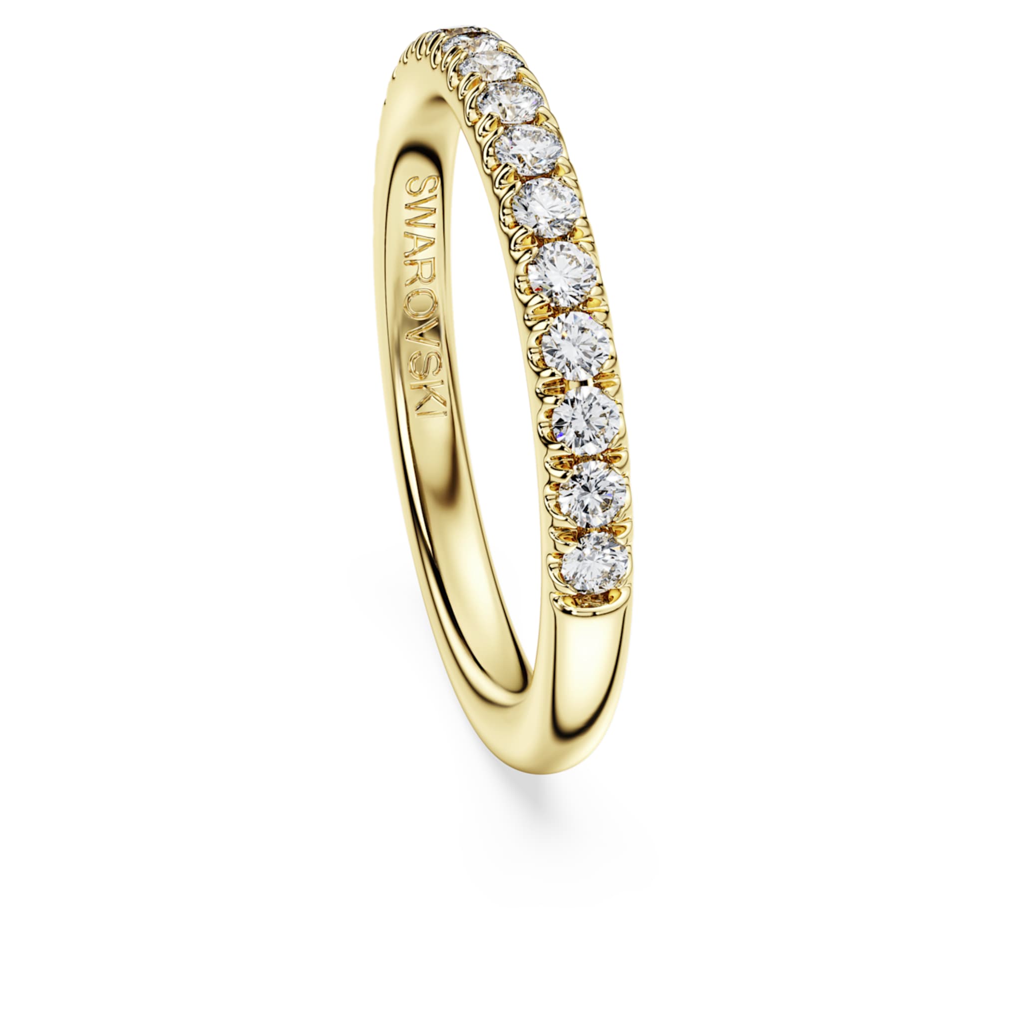 Swarovski Eternity band ring Lab-grown diamonds 0.4 ct tw, Round shape, 14K yellow gold