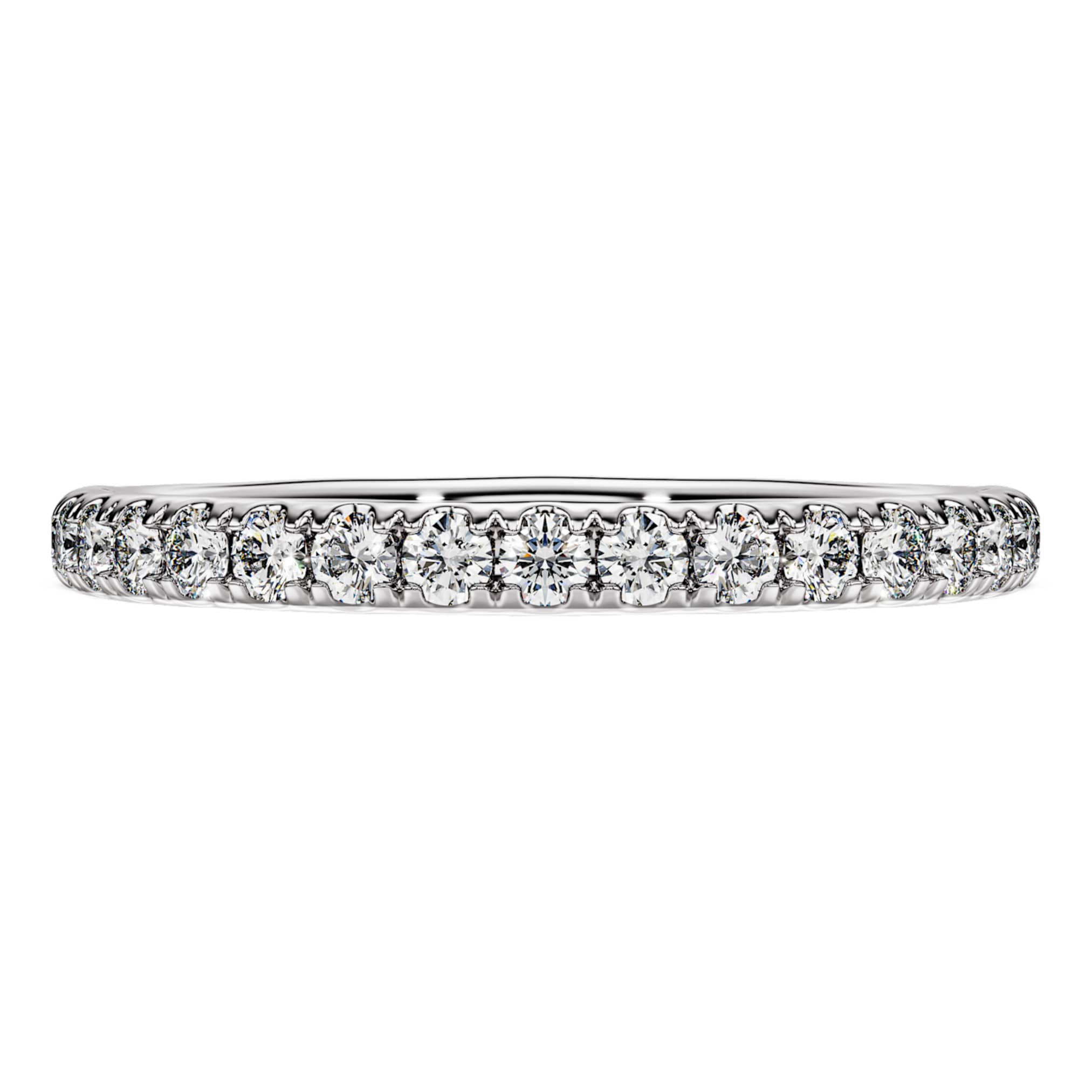 Swarovski Eternity band ring Lab-grown diamonds 0.4 ct tw, Round shape, Sterling silver