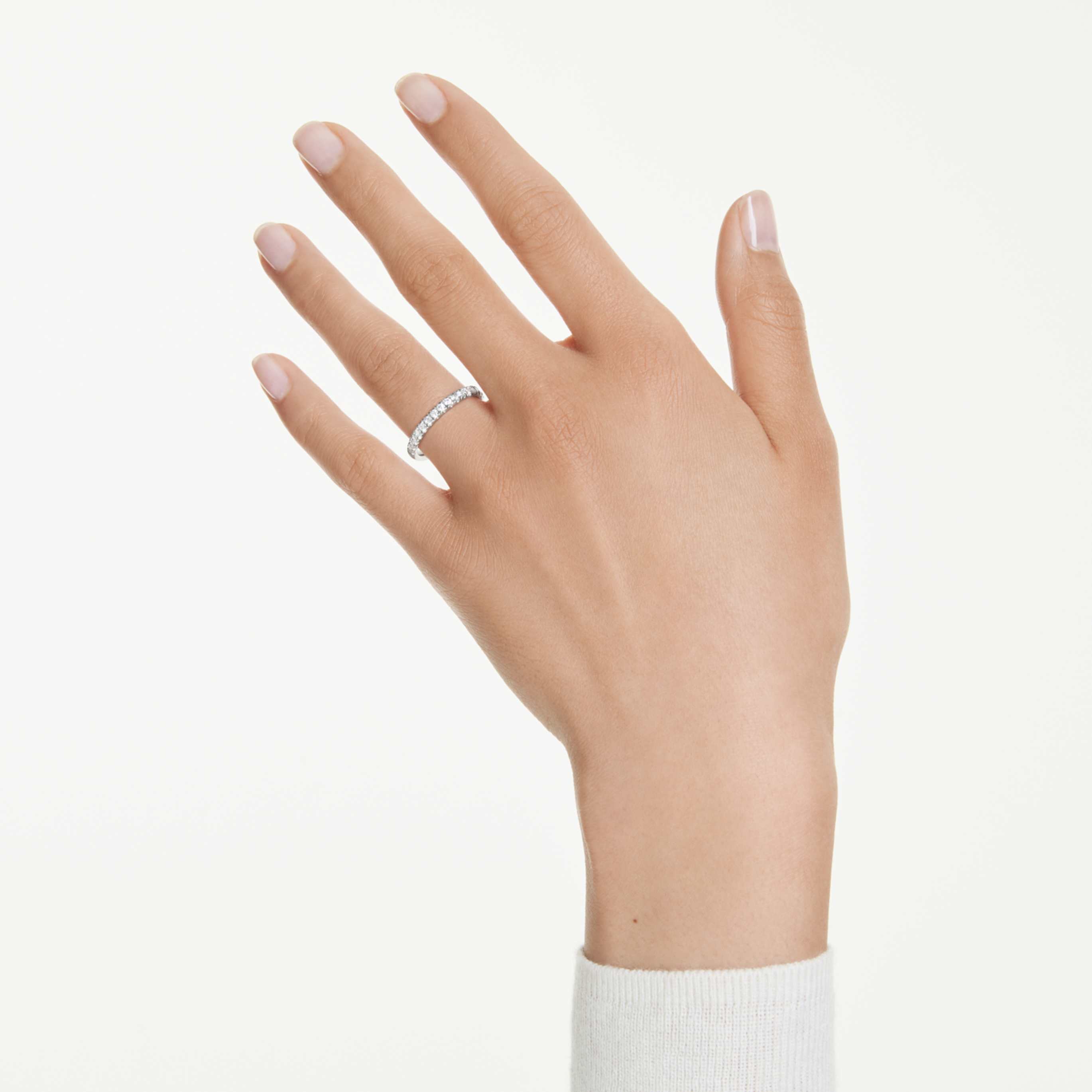 Swarovski Eternity band ring Lab-grown diamonds 0.4 ct tw, Round shape, Sterling silver