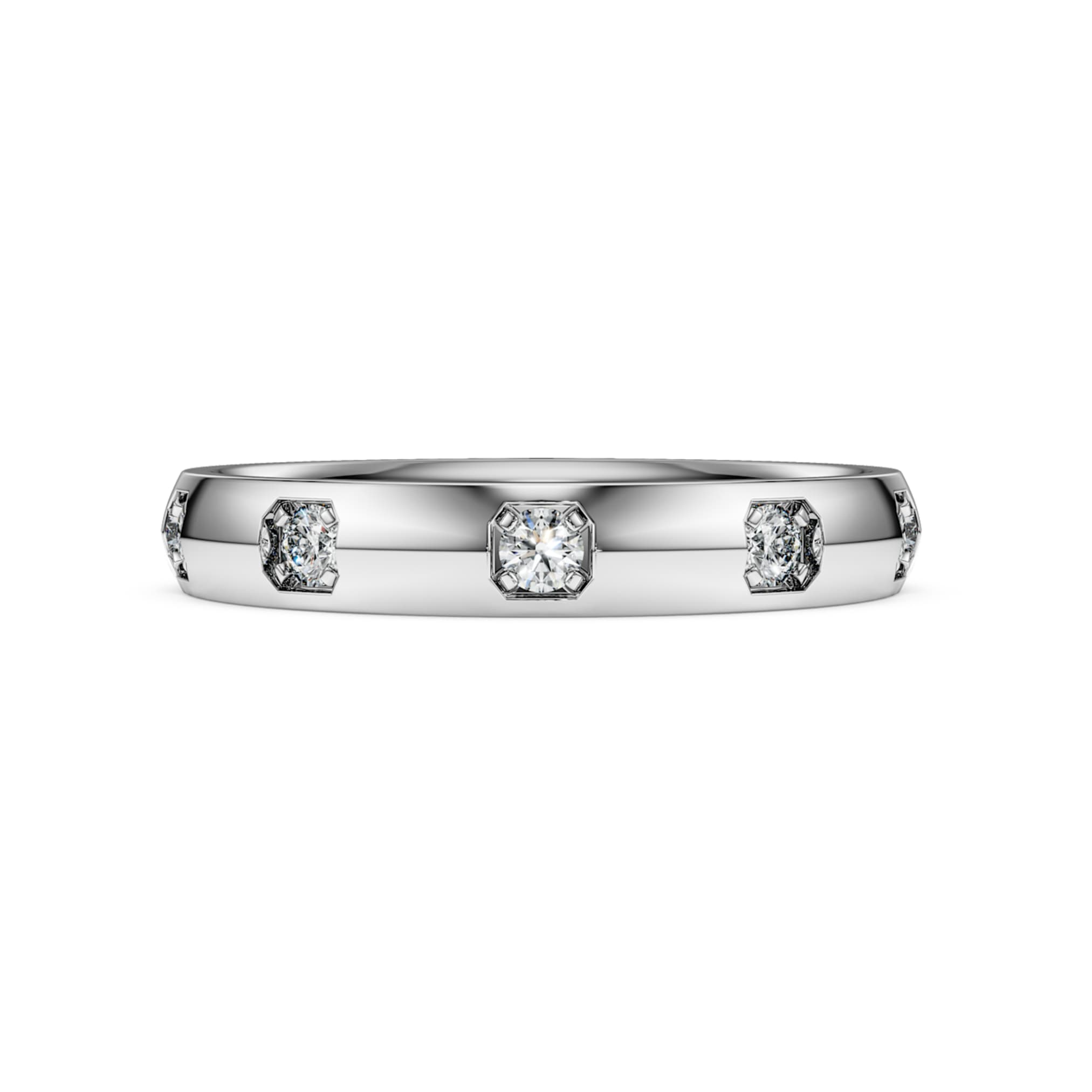 Swarovski Eternity band ring Lab-grown diamonds 0.5 ct tw, Round shape, 14K white gold