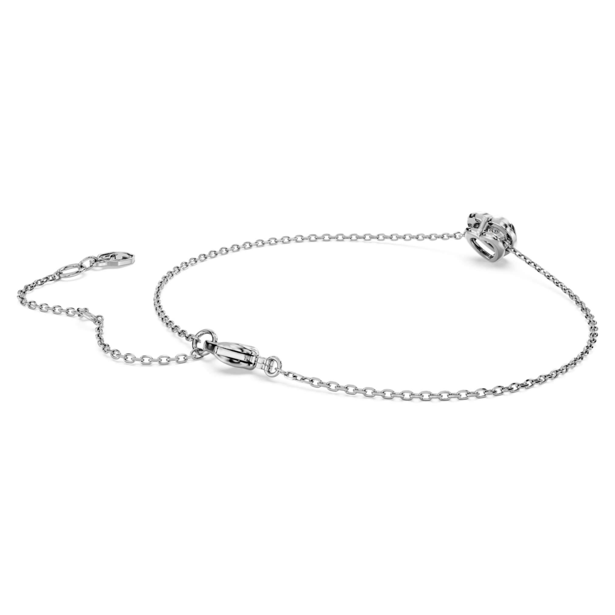 Swarovski Eternity bracelet Lab-grown diamonds 0.5 ct tw, Heart shape, Sterling silver