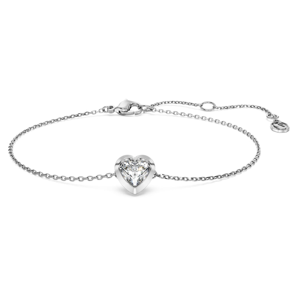 Swarovski Eternity bracelet Lab-grown diamonds 0.5 ct tw, Heart shape, Sterling silver