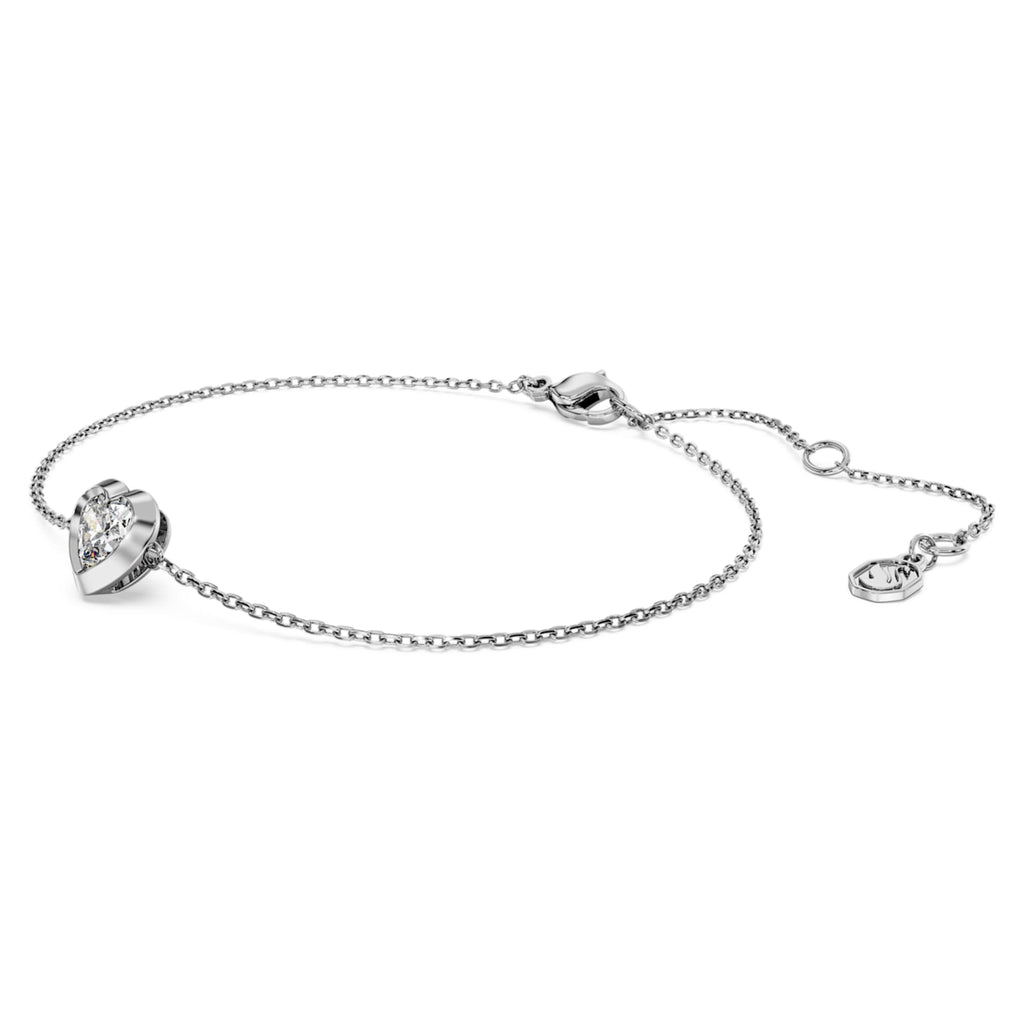Swarovski Eternity bracelet Lab-grown diamonds 0.5 ct tw, Heart shape, Sterling silver