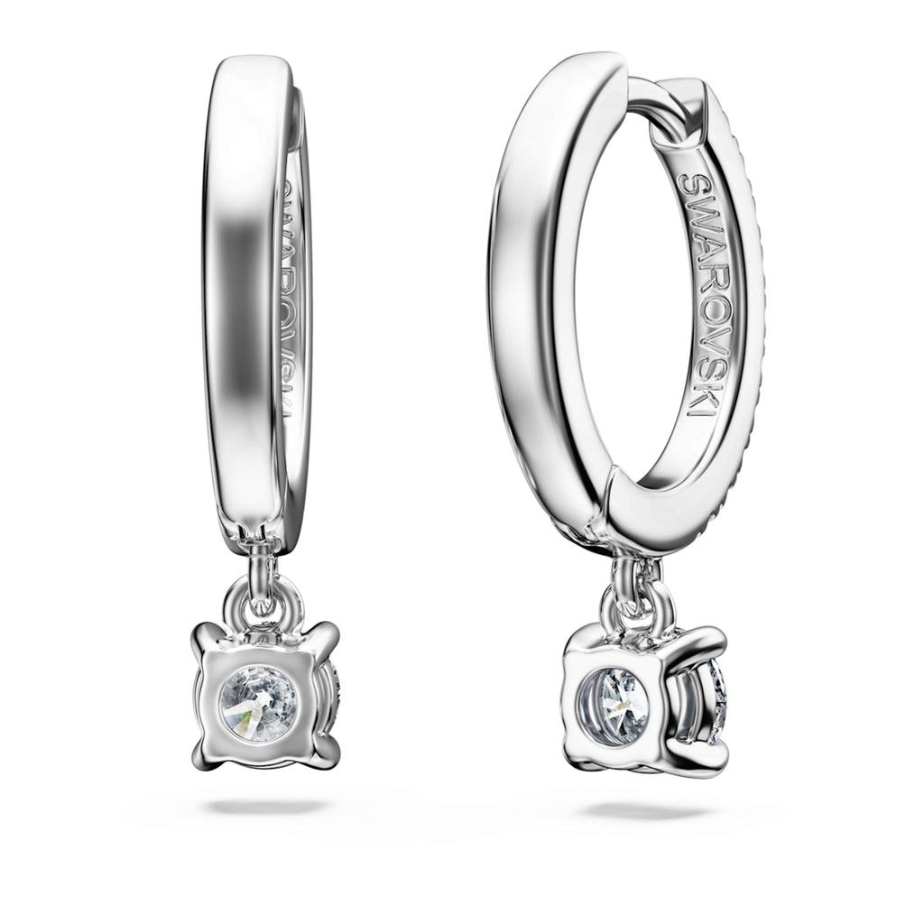Swarovski Eternity drop earrings Lab-grown diamonds 0.7 ct tw, Round shape, 14K white gold