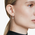 Swarovski Eternity drop earrings Lab-grown diamonds 0.7 ct tw, Round shape, 14K white gold
