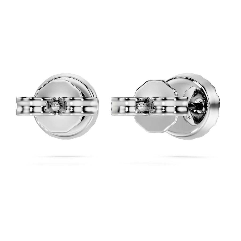 Swarovski Eternity halo stud earrings Lab-grown diamonds 0.45 ct tw, Round shape, Sterling silver