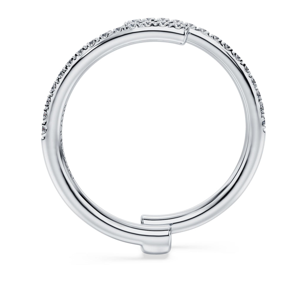 Swarovski Eternity open band ring Lab-grown diamonds 0.2 ct tw, Round shape, 14K white gold