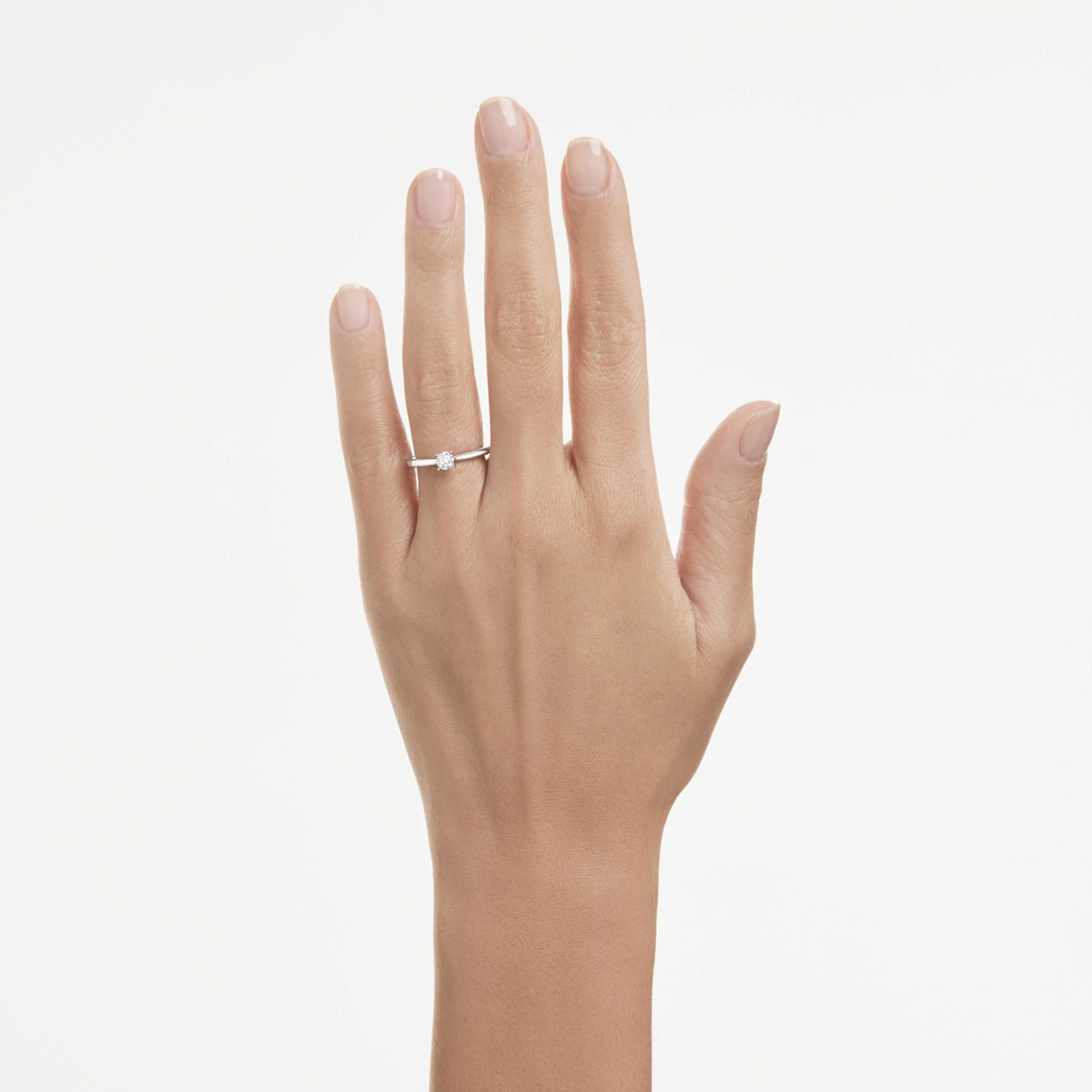 Swarovski Eternity solitaire ring Lab-grown diamonds 0.25 ct tw, Round shape, Sterling silver