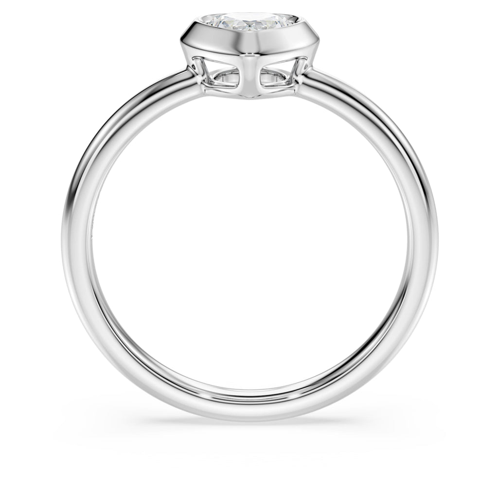 Swarovski Eternity solitaire ring Lab-grown diamonds 0.5 ct tw, Heart shape, Sterling silver