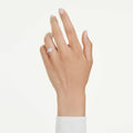 Swarovski Eternity solitaire ring Lab-grown diamonds 0.5 ct tw, Heart shape, Sterling silver