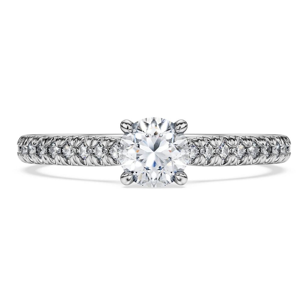 Swarovski Eternity solitaire ring Lab-grown diamonds 0.7 ct tw, Round shape, 14K white gold