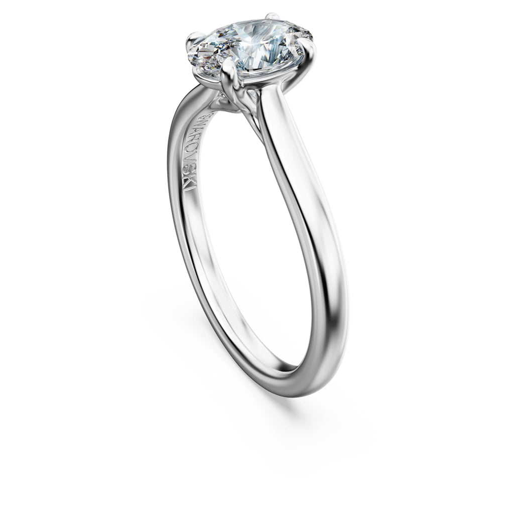 Swarovski Eternity solitaire ring Lab-grown diamonds 1 ct tw, Oval shape, 14K white gold