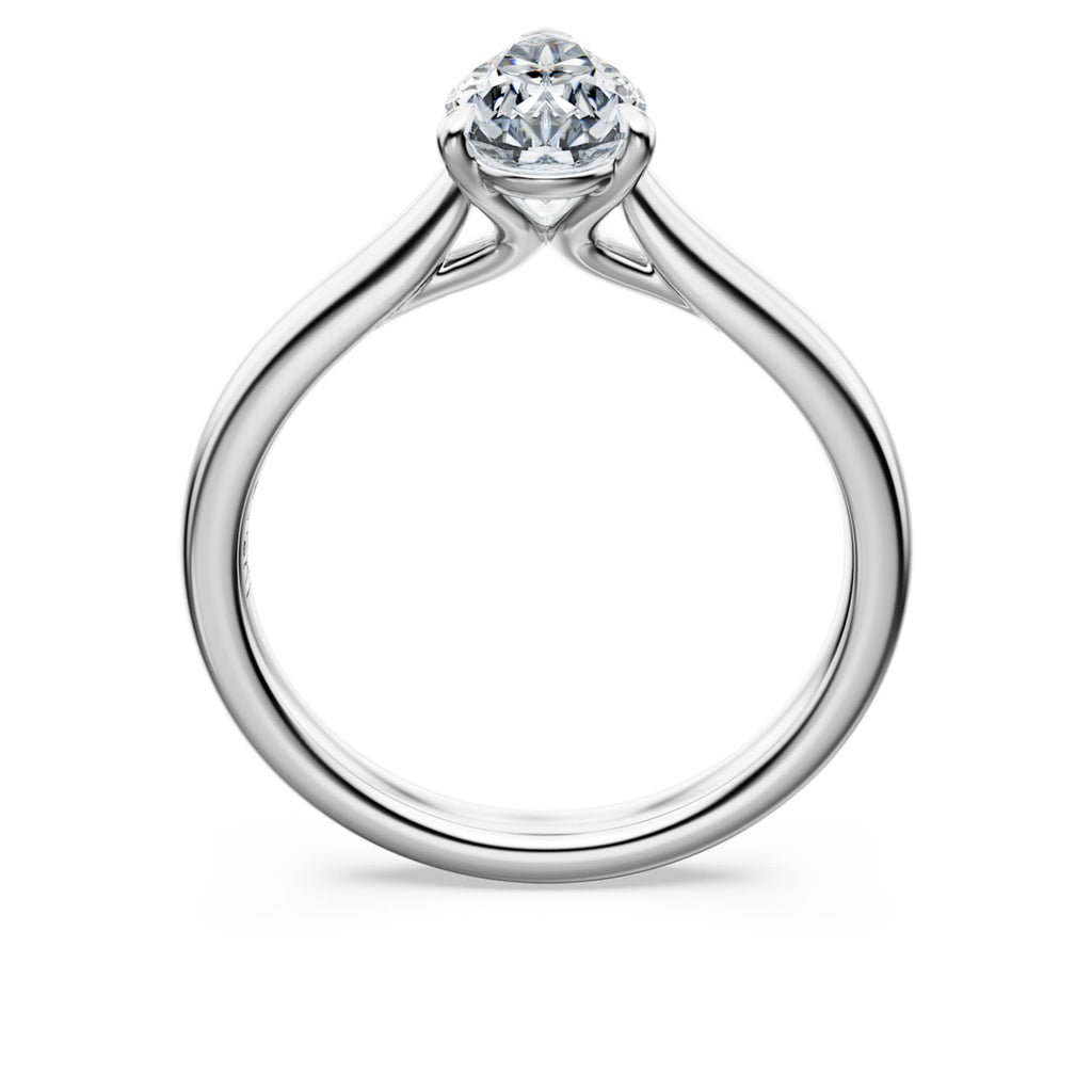 Swarovski Eternity solitaire ring Lab-grown diamonds 1 ct tw, Pear shape, 14K white gold