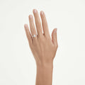 Swarovski Eternity solitaire ring Lab-grown diamonds 1 ct tw, Pear shape, 14K white gold