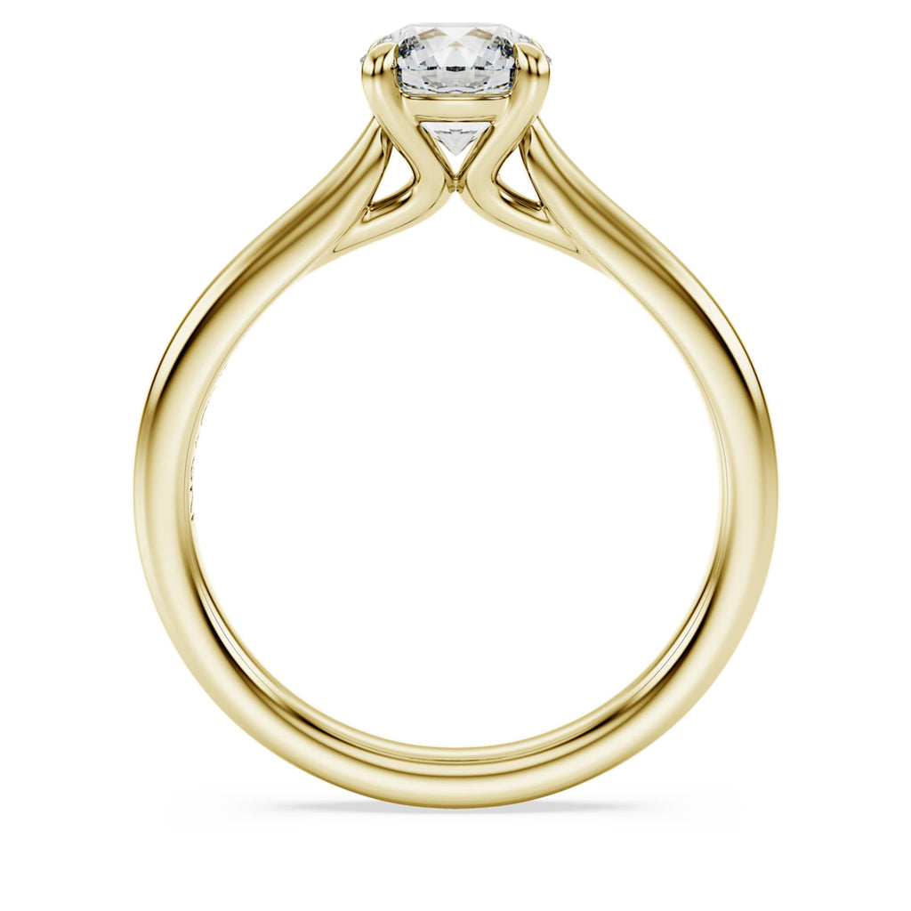 Swarovski Eternity solitaire ring Lab-grown diamonds 1.0 ct tw, Round shape, White, 14K yellow gold