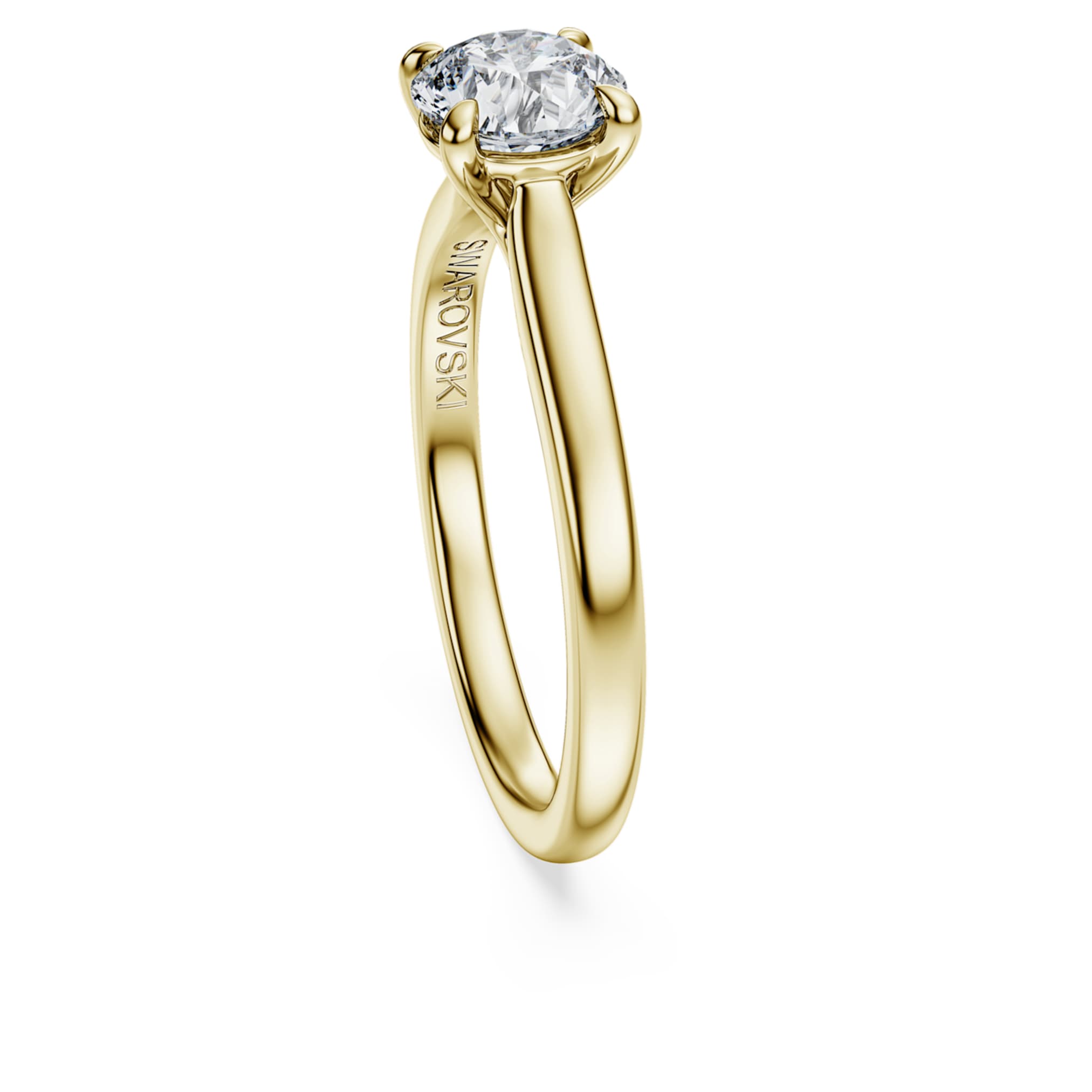 Swarovski Eternity solitaire ring Lab-grown diamonds 1.0 ct tw, Round shape, White, 14K yellow gold