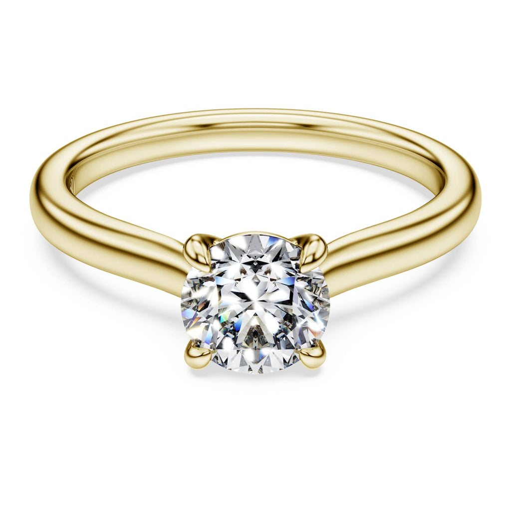 Swarovski Eternity solitaire ring Lab-grown diamonds 1.0 ct tw, Round shape, White, 14K yellow gold