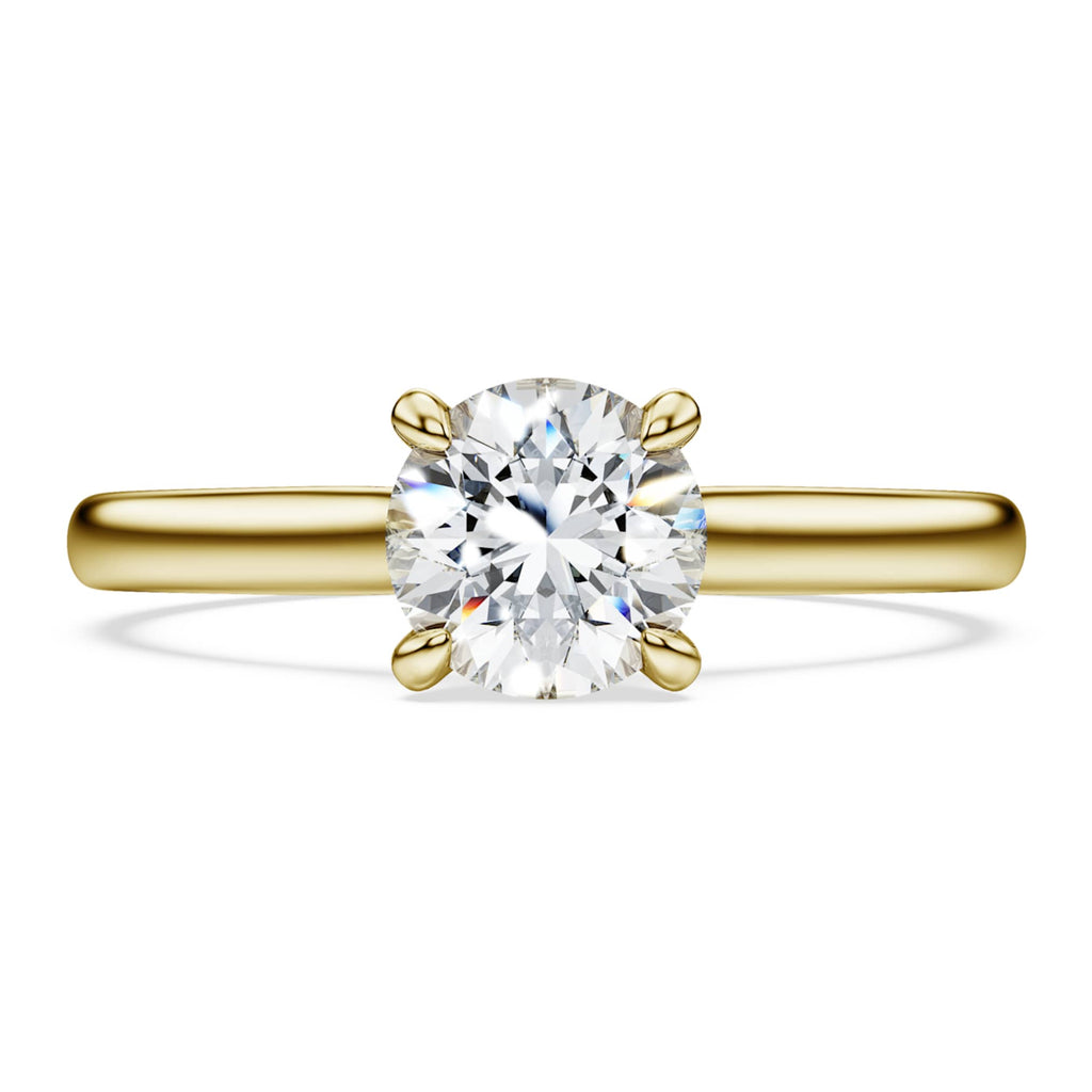 Swarovski Eternity solitaire ring Lab-grown diamonds 1.0 ct tw, Round shape, White, 14K yellow gold