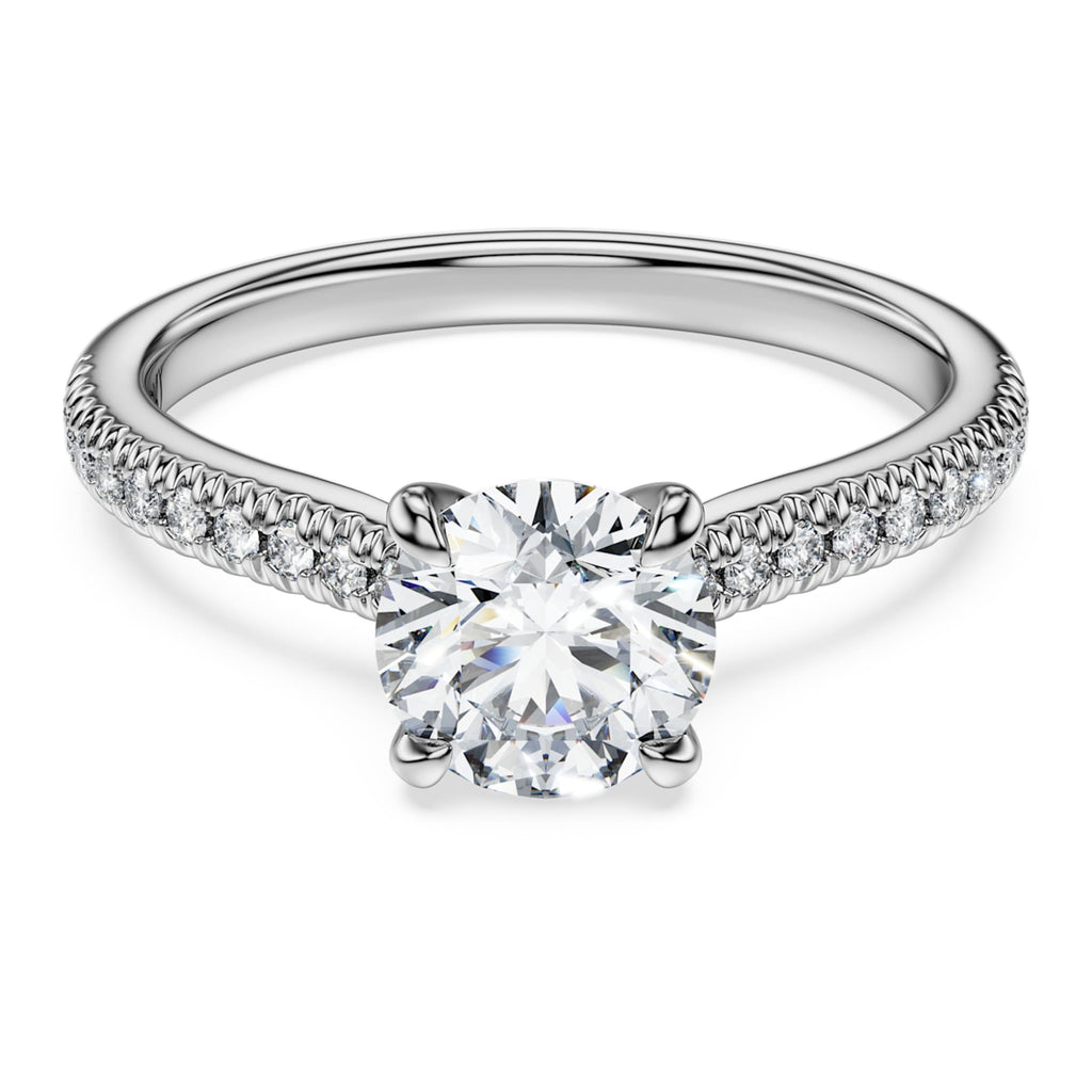 Swarovski Eternity solitaire ring Lab-grown diamonds 1.2 ct tw, Round shape, 14K white gold