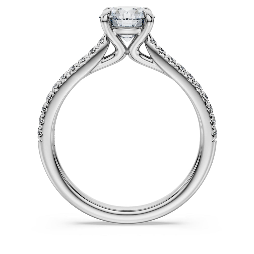 Swarovski Eternity solitaire ring Lab-grown diamonds 1.2 ct tw, Round shape, 14K white gold