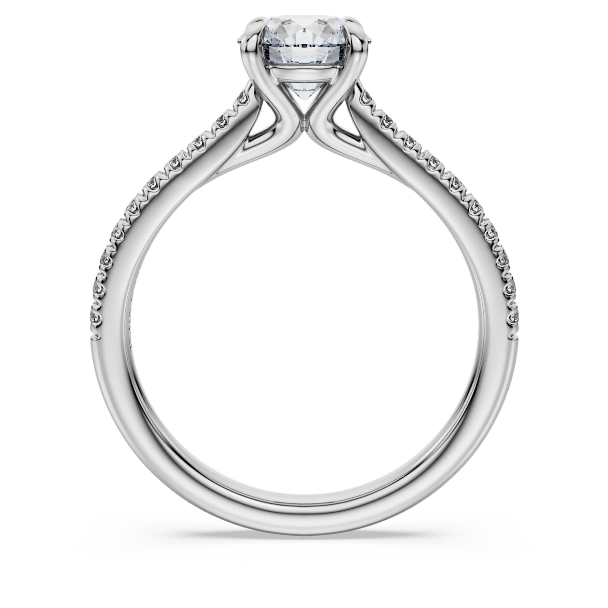 Swarovski Eternity solitaire ring Lab-grown diamonds 1.2 ct tw, Round shape, 14K white gold