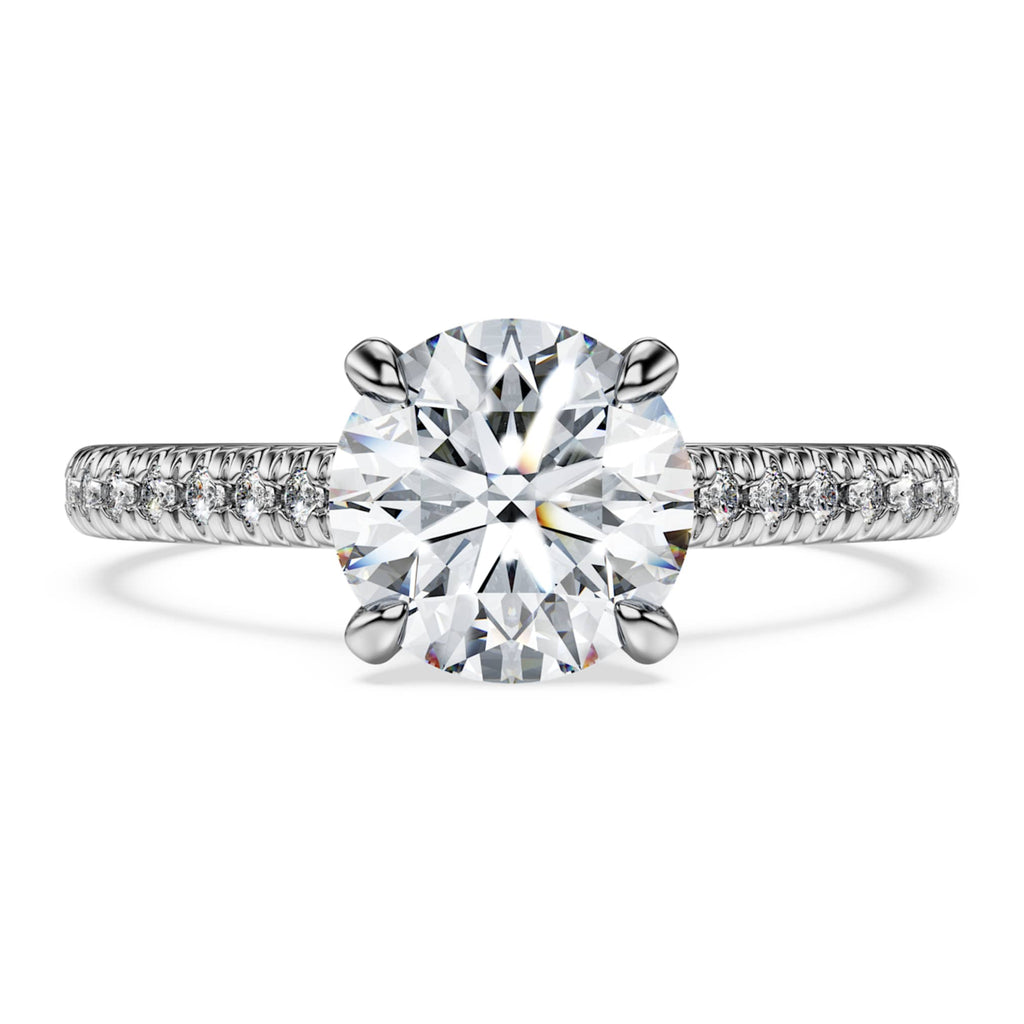 Swarovski Eternity solitaire ring Lab-grown diamonds 1.7 ct tw, Round shape, 14K white gold
