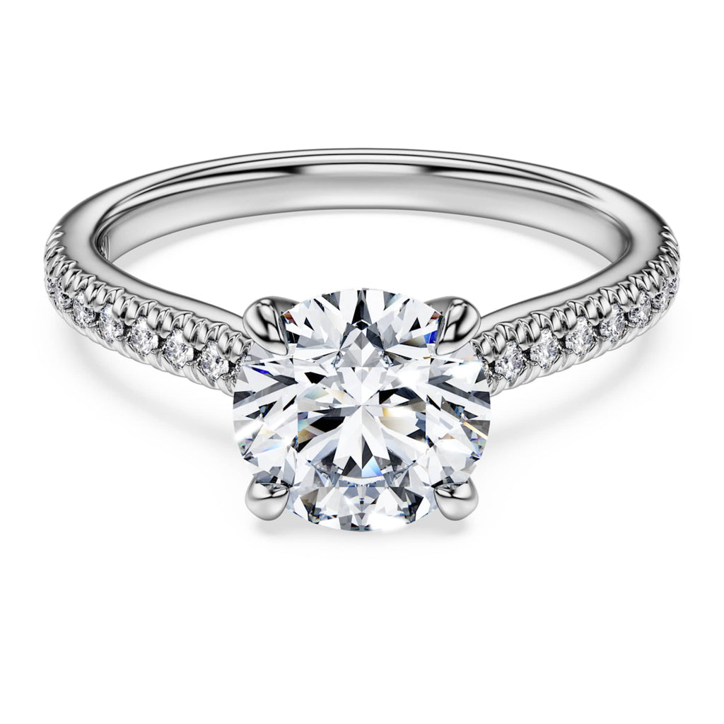 Swarovski Eternity solitaire ring Lab-grown diamonds 1.7 ct tw, Round shape, 14K white gold