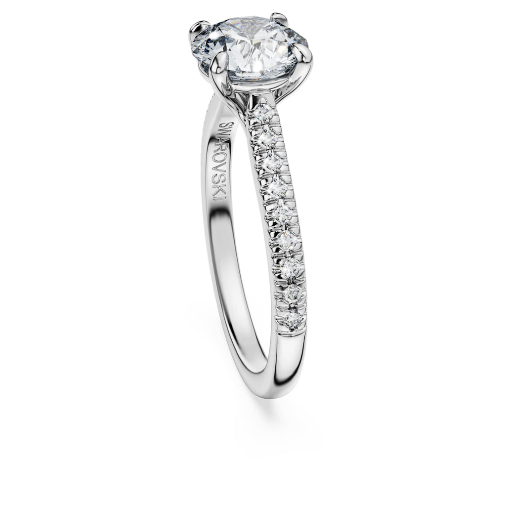 Swarovski Eternity solitaire ring Lab-grown diamonds 1.7 ct tw, Round shape, 14K white gold