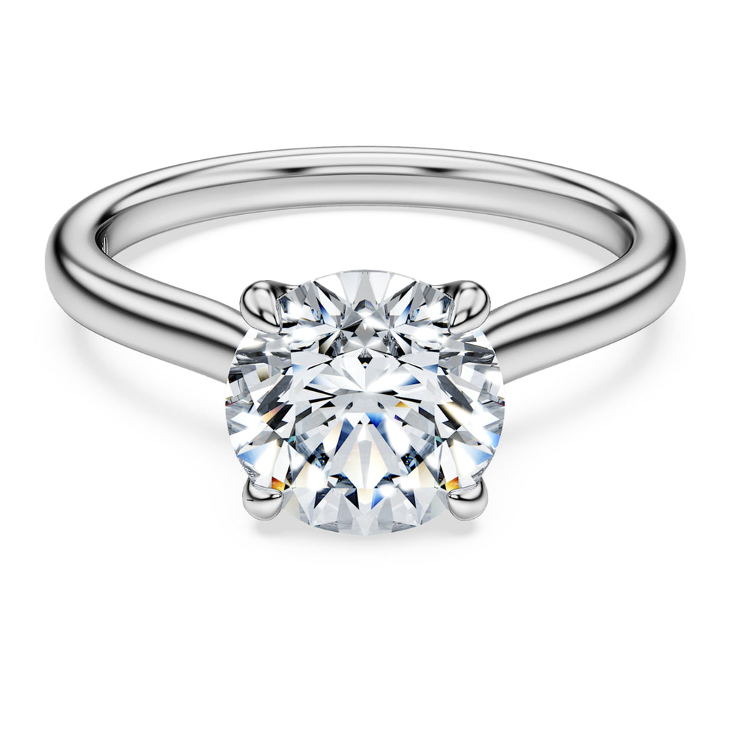 Swarovski Eternity solitaire ring Lab-grown diamonds 2 ct tw, Round shape, 14K white gold