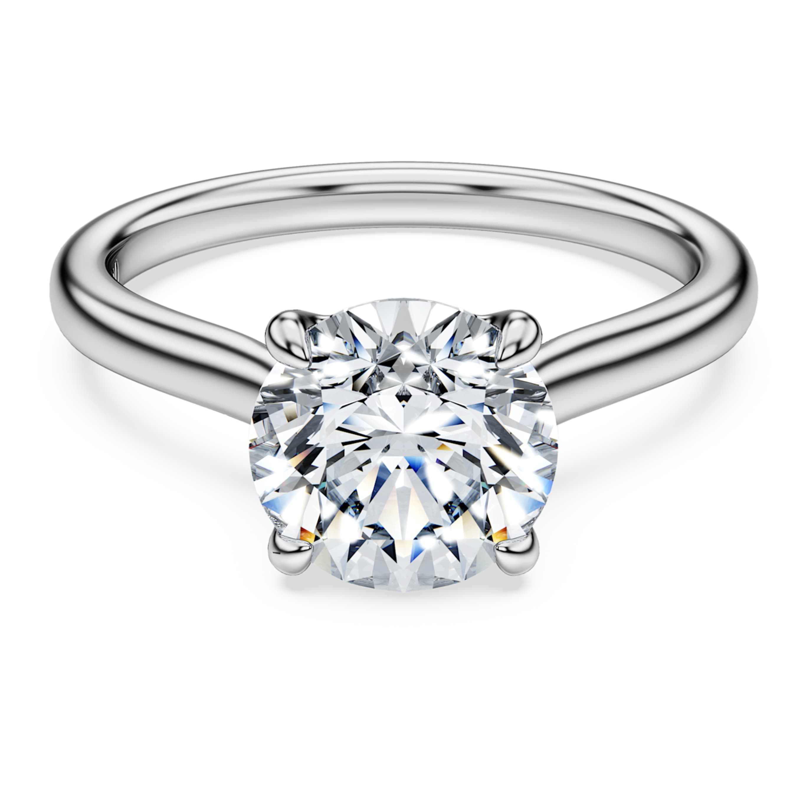 Swarovski Eternity solitaire ring Lab-grown diamonds 2 ct tw, Round shape, 14K white gold