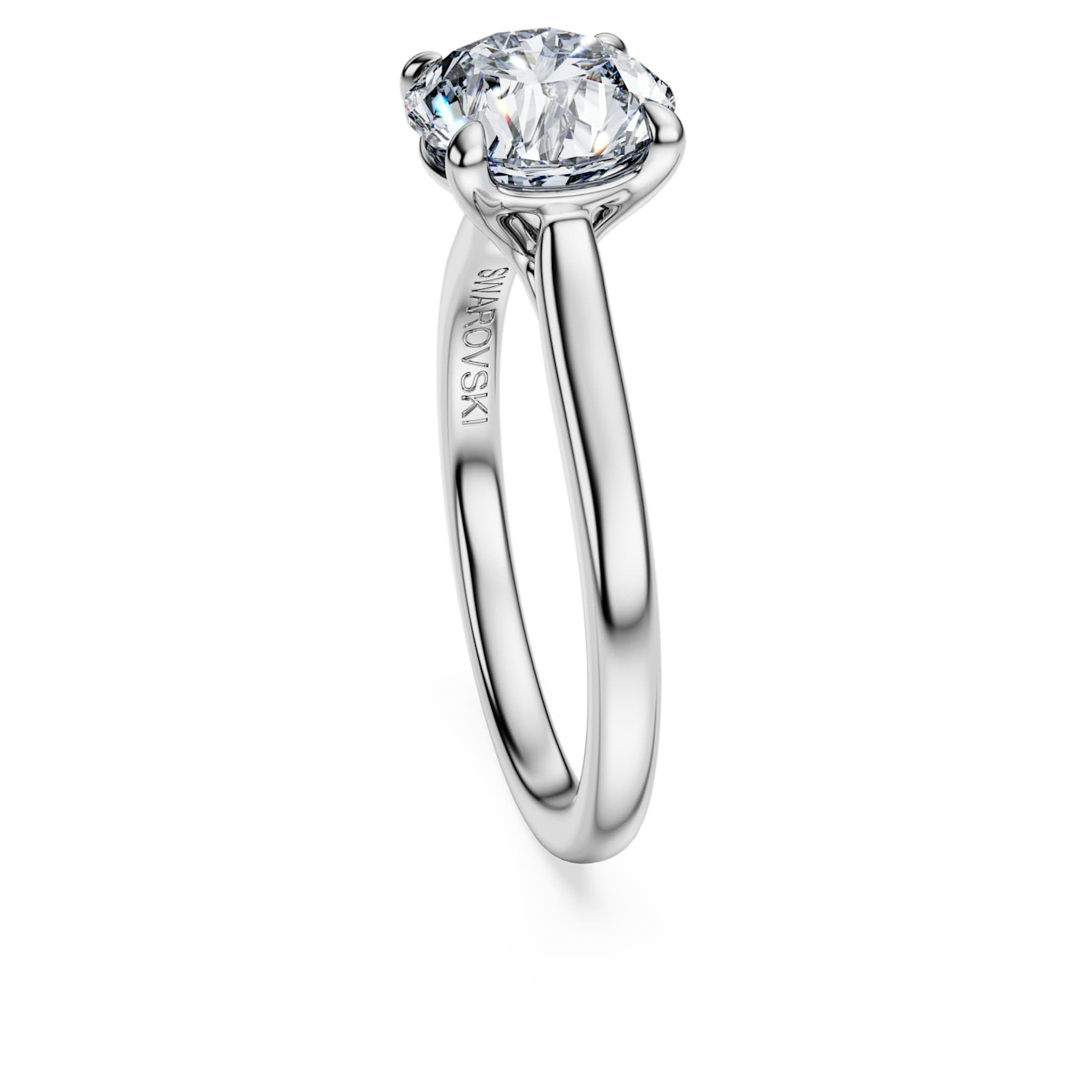 Swarovski Eternity solitaire ring Lab-grown diamonds 2 ct tw, Round shape, 14K white gold