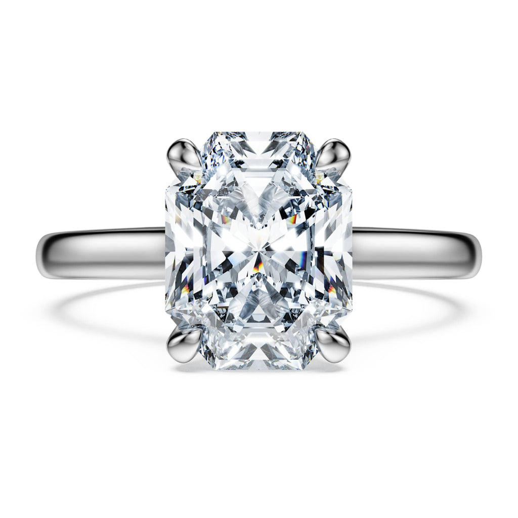 Swarovski Eternity solitaire ring Lab-grown diamonds 2.0 ct tw, Octagon shape, 14K white gold